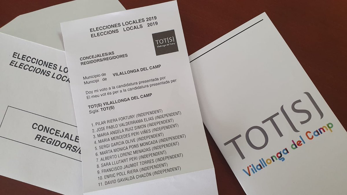 totsvilallonga's tweet photo. VOTA TOT(S)!! VOTA’NS!!            ➡️➡️ https://t.co/rASn7KFhsB #votaTotsViallongaDelCamp #VilallongaDelCamp #TOTSVilallonga #nomésvilallonga #eleccionsmunicipals2019 #municialscat #municipals2019 #municipals19 #26m #26maig https://t.co/8OlWwcLKmv