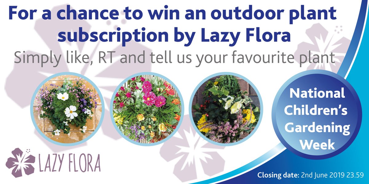 AddisHome's tweet photo. It's National Children’s Gardening Week 25th May – 2nd June 2019. We are offering one lucky winner a chance to #WIN an outdoor plant subscription by the amazing @LazyFlora. Simply like, RT &amp; tell us your favourite plant. T &amp; Cs on the website. #Competition #FridayFeeling https://t.co/D83RASIElE