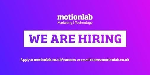 We're looking for a new client facing &amp; commercially astute Client Account Manager to join out 30 strong team.

Join one of the most ambitious, forward-thinking digital marketing agencies in the North West.

Head to our website to find out more.

motionlab.co.uk/jobs/client-ac…