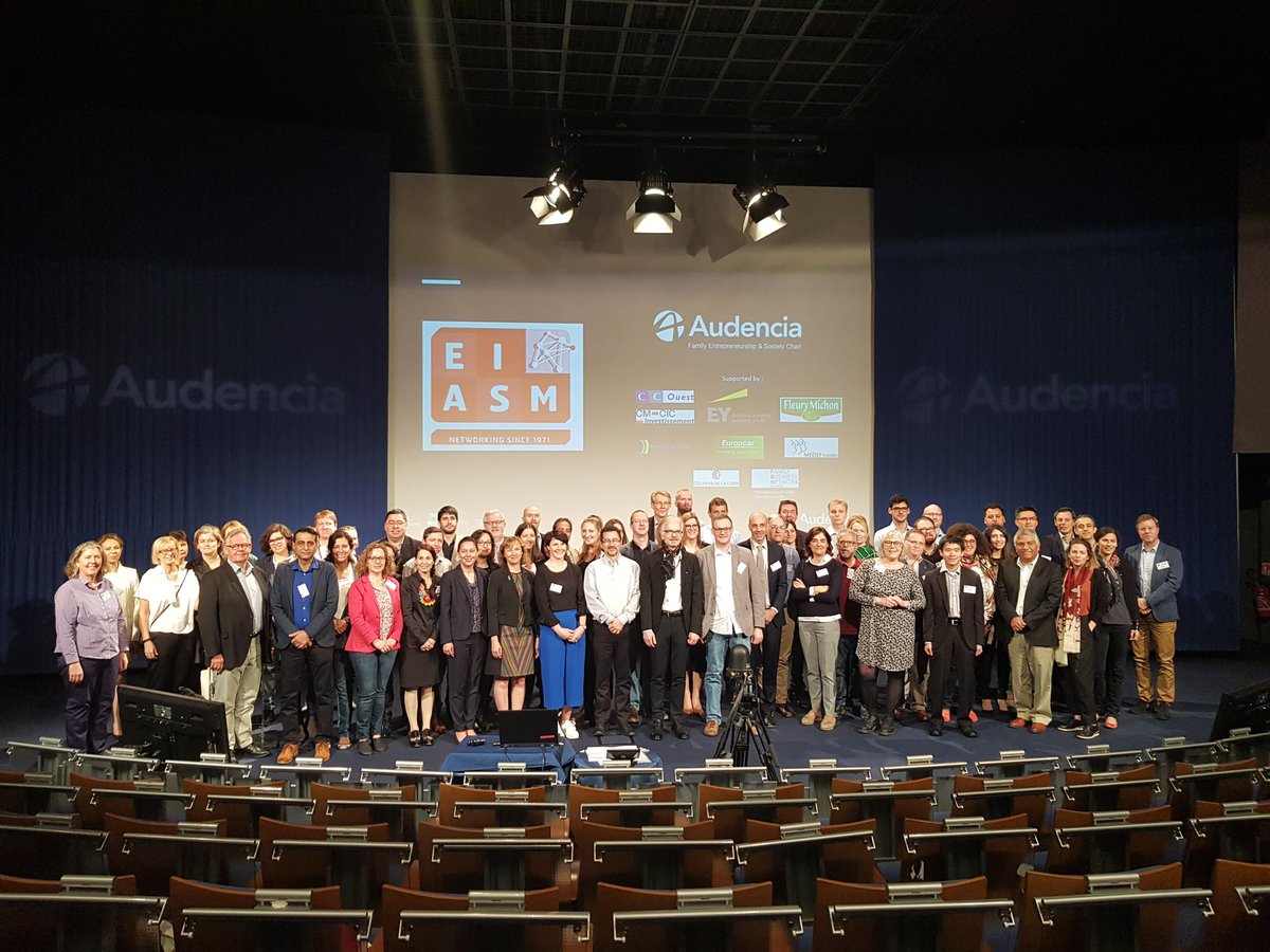 audencia's tweet photo. #FamilyEship - Audencia is very pleased today to welcome the 15th #Eiasmworkshop on #familyfirm #management #research for 2 days. Thanks everyone to be here. https://t.co/piy2KZUPgL