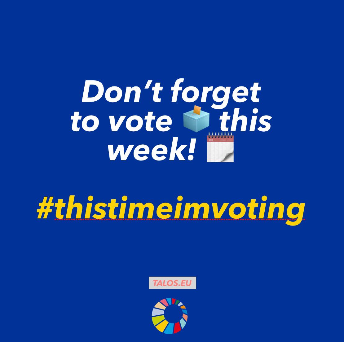 Talos_eu's tweet photo. #ThisTimeImvoting 🗳🗳🗳

Sign Up here! https://t.co/l5Kmr8WOD8 https://t.co/lVDZfO2jER