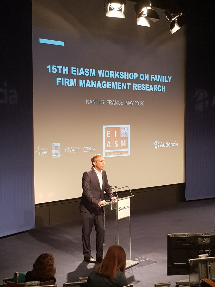 audencia's tweet photo. #FamilyEship - Audencia is very pleased today to welcome the 15th #Eiasmworkshop on #familyfirm #management #research for 2 days. Thanks everyone to be here. https://t.co/piy2KZUPgL