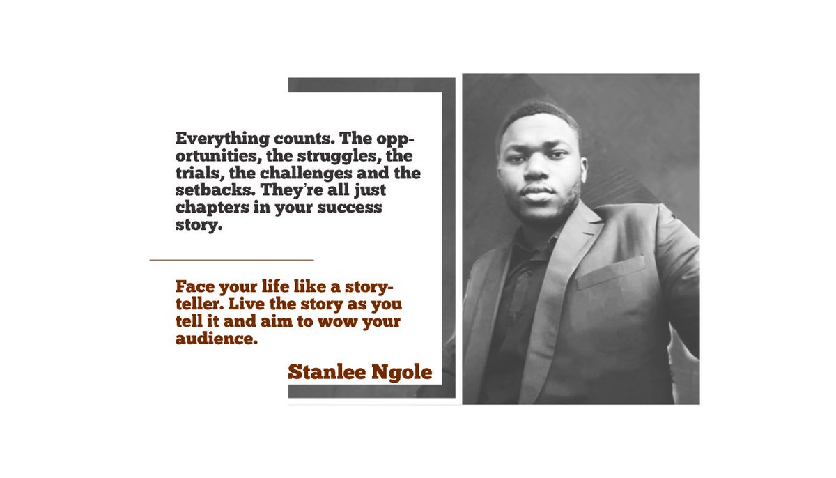 strategycabinet's tweet photo. Everything counts. The opportunities, the struggles, the trials, the challenges and the setbacks. They’re all just chapters in your success story.
Face your life like a storyteller. Live the story as you tell it and aim to wow your audience.
#coachEd https://t.co/L8MTgGGWc9