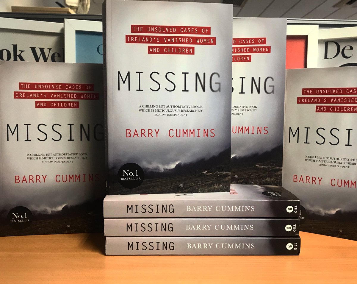 Gill_Books's tweet image. Happy publication day to ‘Missing’ by Barry Cummins. This updated edition of the bestseller is a comprehensive &amp;amp; shocking account of 30 years investigation into the unsolved cases of missing women &amp;amp; children in Ireland. Available now in bookshops &amp;amp; online. #Missing #GillBooksSS19
