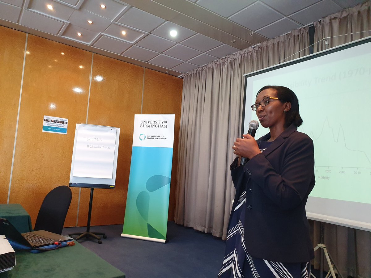 cleanair_doc's tweet photo. A pleasure to hear @cruhamya outline policy actions to improve #AirQuality at our @bIGIdeas_UoB workshop #CleanAirRwanda https://t.co/PgJa3eWZc8