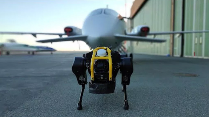 DailyDigital's tweet photo. 👾 Ce robot-chien de 90 cm peut trac­ter un avion de 3 tonnes https://t.co/K3CIuIMe0O https://t.co/8CNecKvaGV