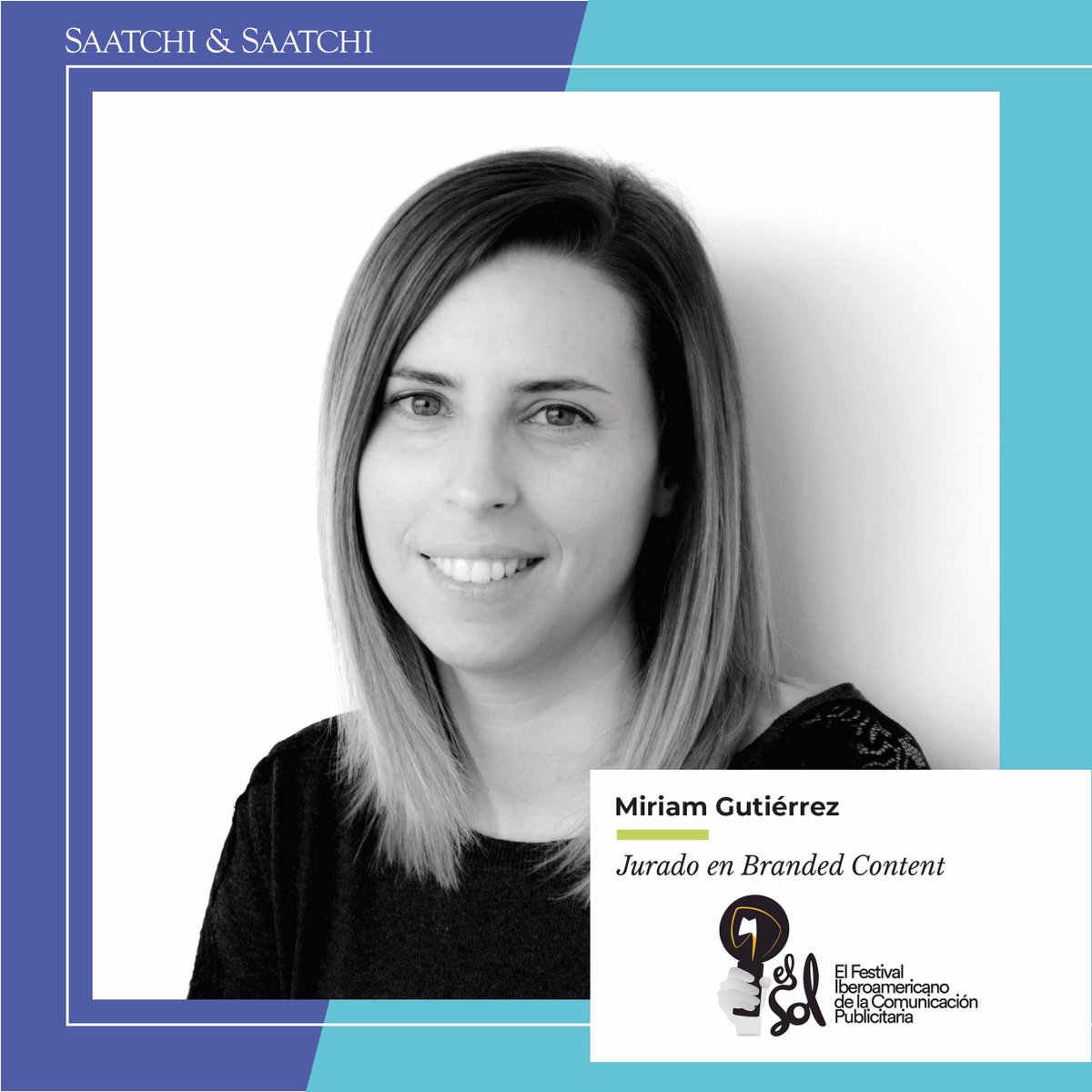 ¡Miriam Gutiérrez, nuestra Directora Creativa, forma parte del Jurado Online de @ElSolFestival por segundo año consecutivo! 🔝 Este año para la categoría de Branded Content. ¡Confianza plena en su criterio! 🤓 Aquí la lista completa de jurados online 👉 lnkd.in/gP6JJ-v