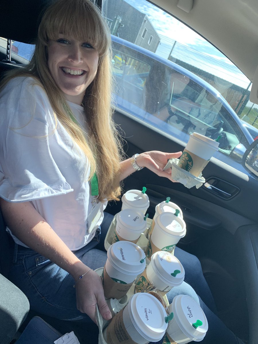 mimiesdad's tweet image. When it’s a 9 cup coffee morning, thank you @StarbucksUK Melksham for your patience ! Keeping the @WiltsAirAmbu team fuelled for the day #charity #🚁 #WAAteam