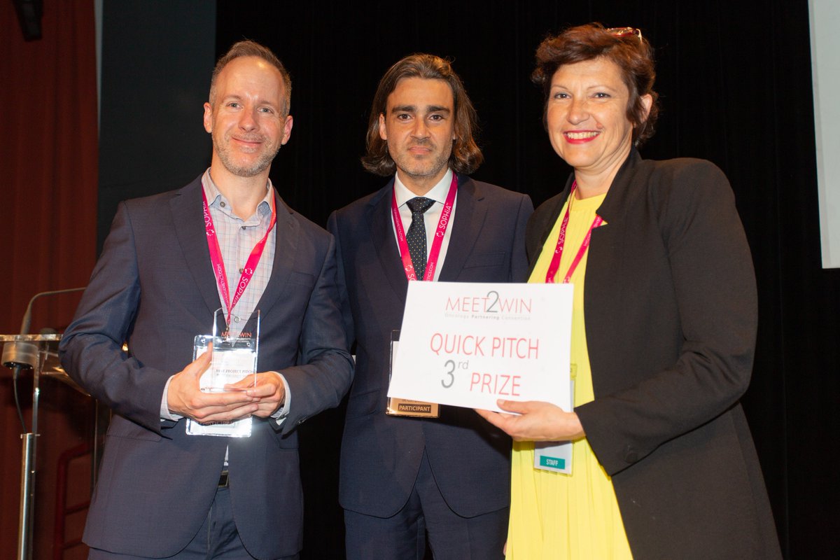 MATWIN_Bdx's tweet image. 🏆 Bravo Bruno Sainz @UAM_Madrid @IIBmCSICUAM et @CouceiroJR 3ème lauréat pitch #MEET2WIN pour le projet #RuCSC qui remporte un accès full pass à un grand congrès scientifique en oncologie remis par @MATWIN_Bdx ! ❤️🎗 #innovation #cancer #TogetherWeCan