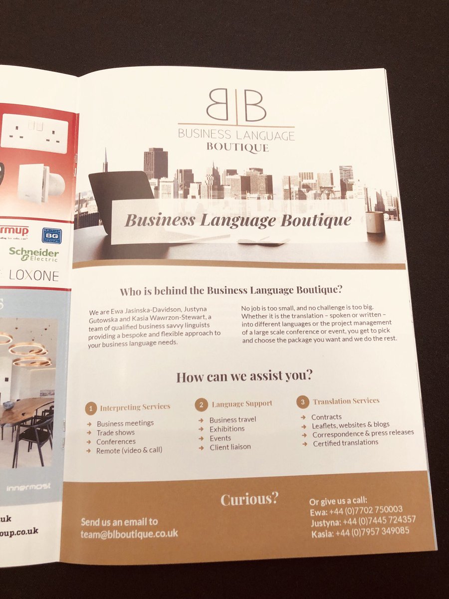 blb_team's tweet photo. The @blb_team is proud to be featured in the event brochure at the 2019 British Polish Construction Forum #ConstructionPL #blb_team https://t.co/zONMbmTMQ5