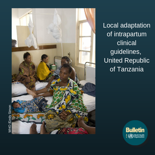 WHOBulletin's tweet photo. Nanna Maaloe et al. adapt #guidelines for care during #birth in #lowresourced #maternity units in United Republic of #Tanzania
https://t.co/i3ij10ifyN
#mHealth #maternalhealth https://t.co/Arrl2Alx7Y