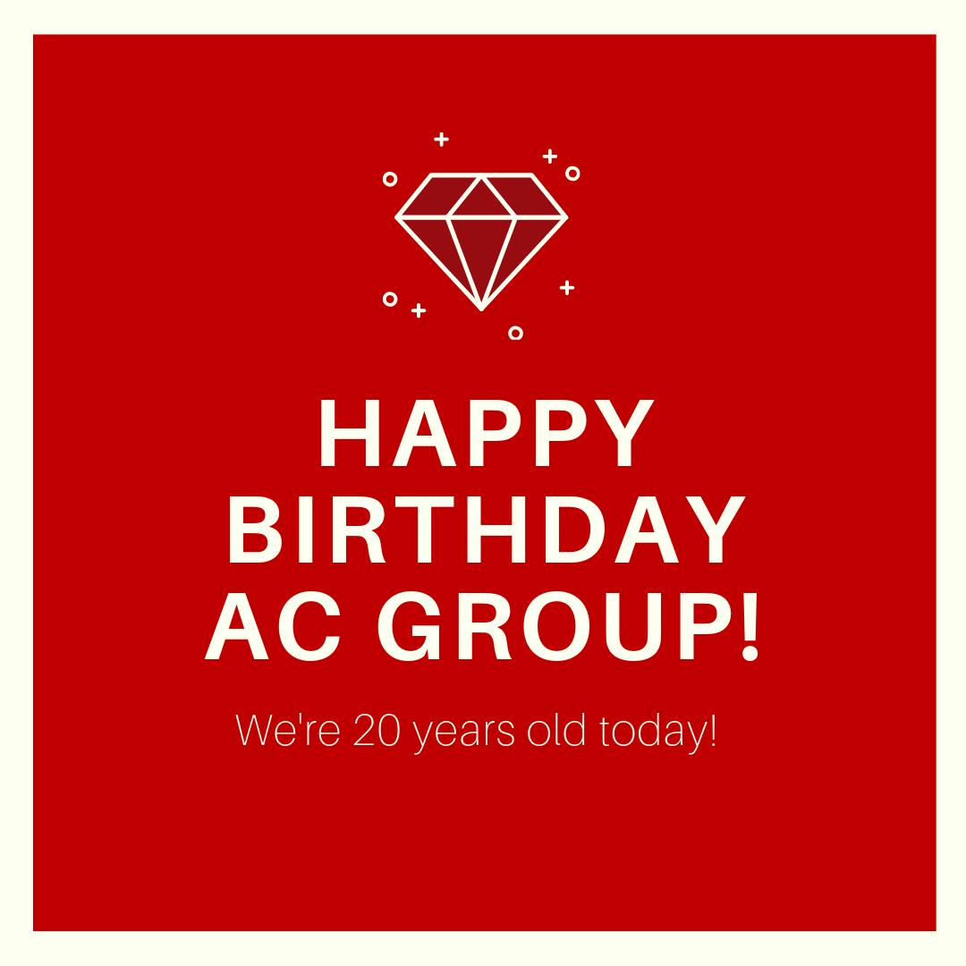 ACTOURSUK's tweet photo. AC Group is officially 20 years old today! What an amazing achievement, and we're looking forward to the next 20!
#ACTours #ACLuxe https://t.co/yFQQS11bjZ