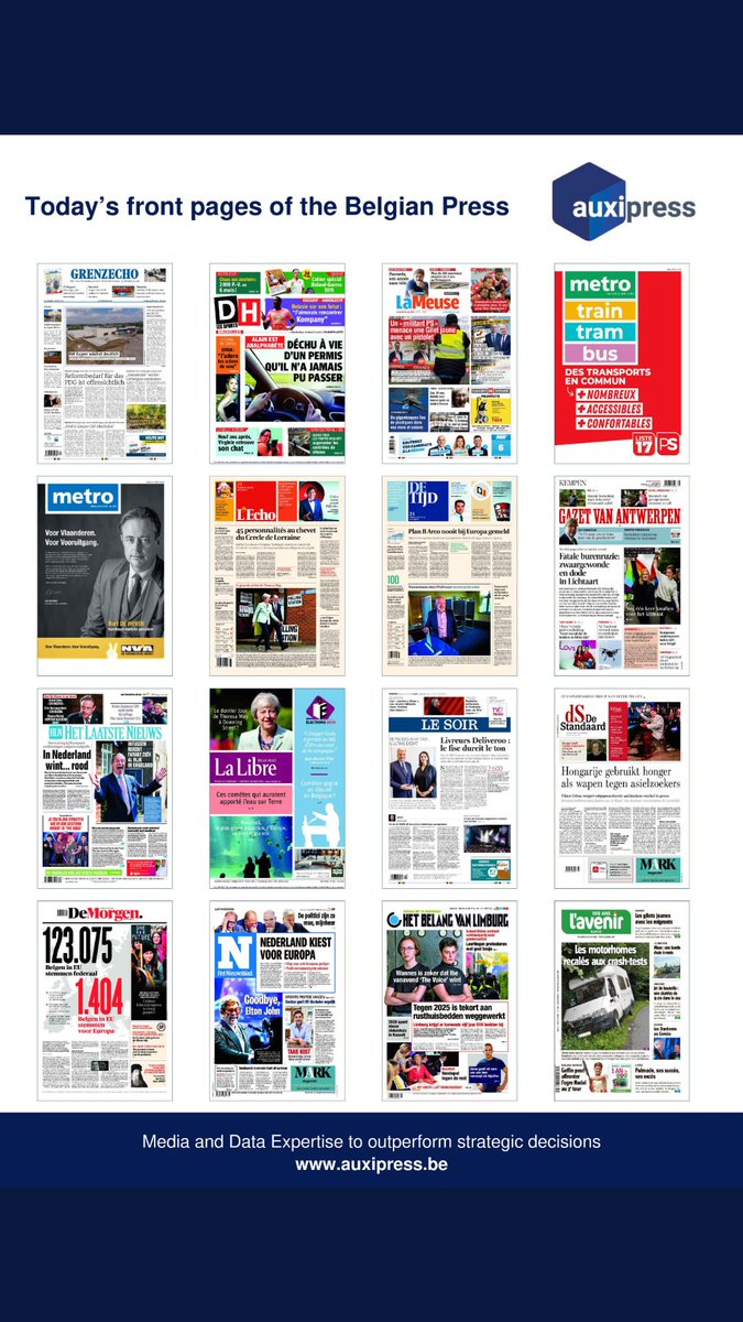 XpressBE's tweet image. Assez originale l'exploitation faite par le #PSbe de sa pub en "une" de @metrobelgique, incluant le titre du périodique.
Pour le Metro en néerlandais, la #NVA tient à nous montrer la bouille de Bart... on sait jamais... qu'on saurait pas qui c'est 😏
#Élections2019 @Auxipress