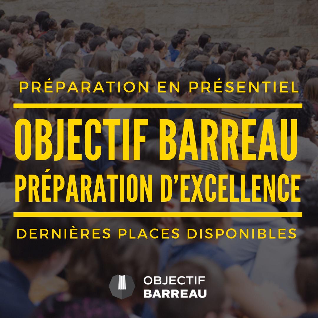 📝 🎓 Préparation estivale  🎓📝 

Les plus grands spécialistes du CRFPA vous accompagnent dans nos locaux ! Bénéficiez actuellement d'une réduction sur notre préparation en présentielle  ➡️  Jusqu'au 31 mai : - 400€ sur nos prépa à Paris (code OB400P) 

#CRFPA #CRFPA2019