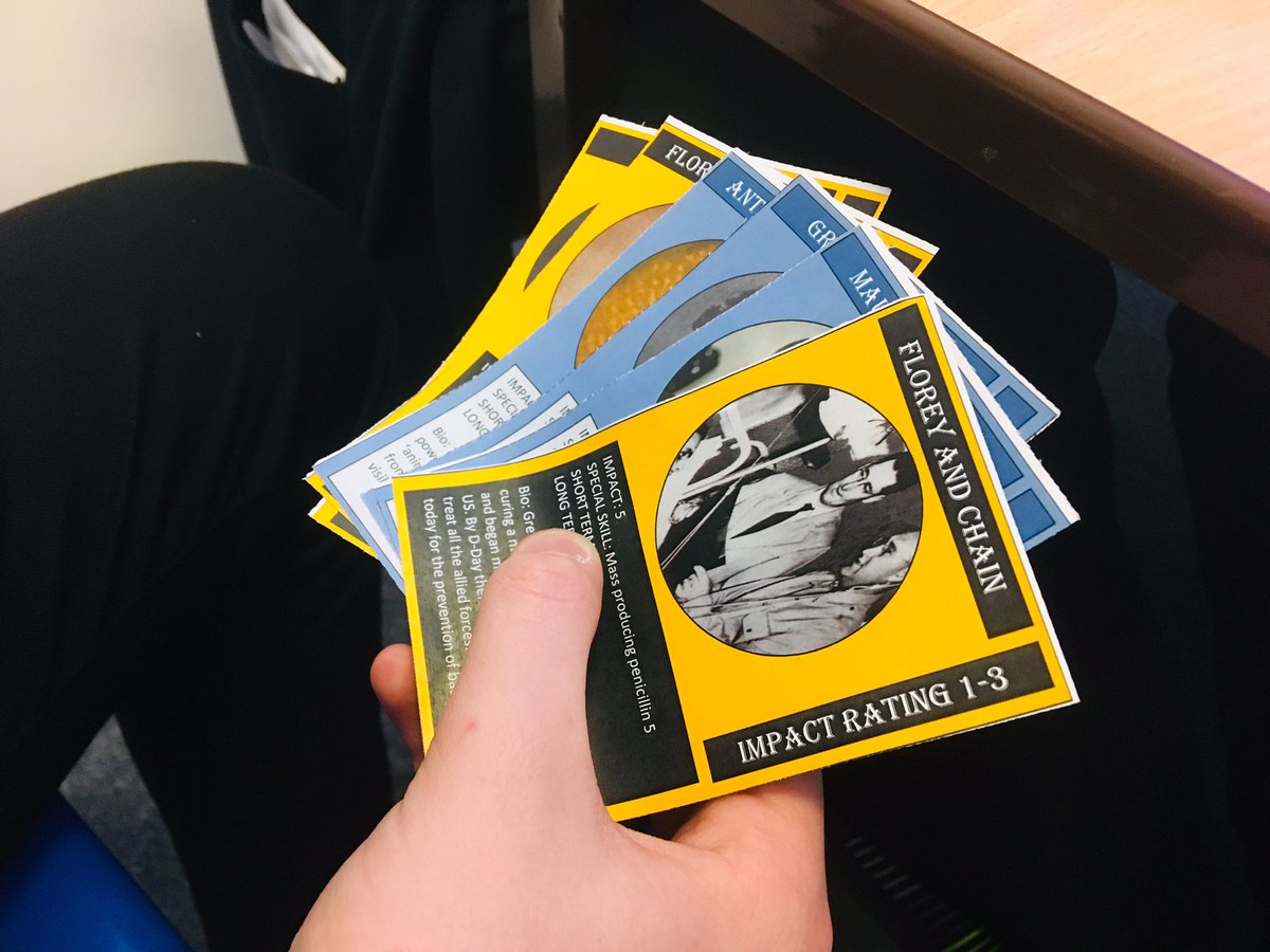 PATCarletonHigh's tweet photo. Year 10 students trying out their invented History revision games today #impressivequality #examrevision #toptrumps https://t.co/wmYBqHQ835