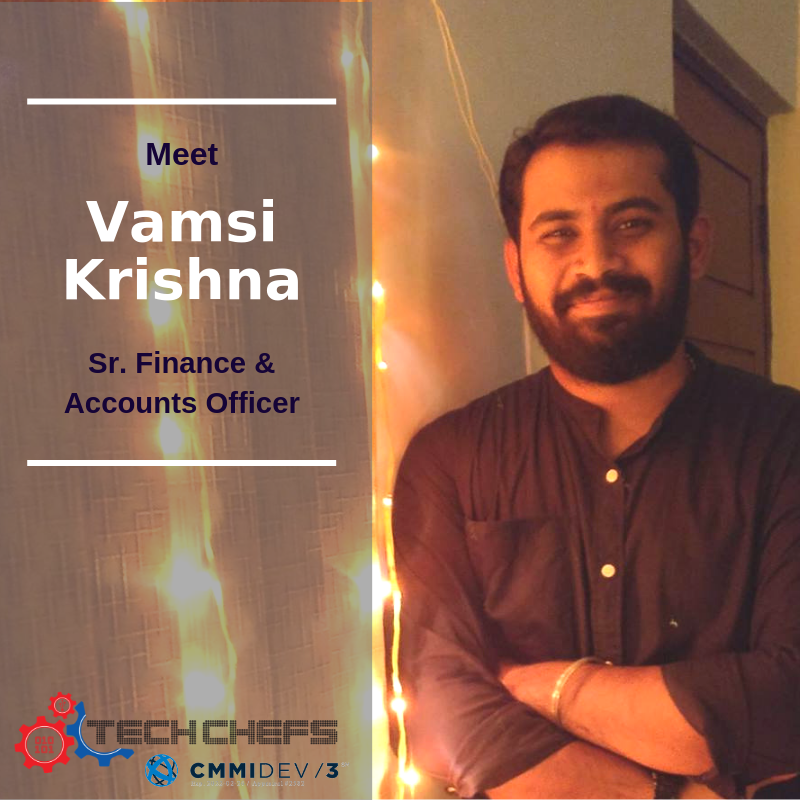 Tech_Chefs's tweet photo. Vamsi Krishna is a part of #TechChefs and has proved himself to be a great TechChefs employee!! Thank you Vamsi 😊 #wearetechchefs #employeehighlight #goodjob #shoutout #employee #may #accounts #EmployeeAppreciation #employeeengagement  #employeeexperience 
#employeespotlight https://t.co/zKQcG0MUoD