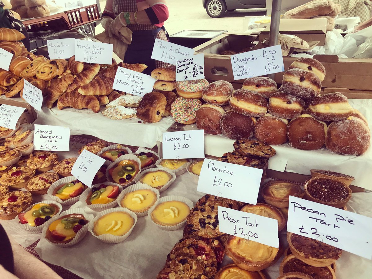 Kerryannedale's tweet photo. Not a trip to @kewgardens without a stop at The Bread Stall Kew first for snacks! 🍩 #pastries #ExtraDayOffPic https://t.co/Mq4pFQWdhv