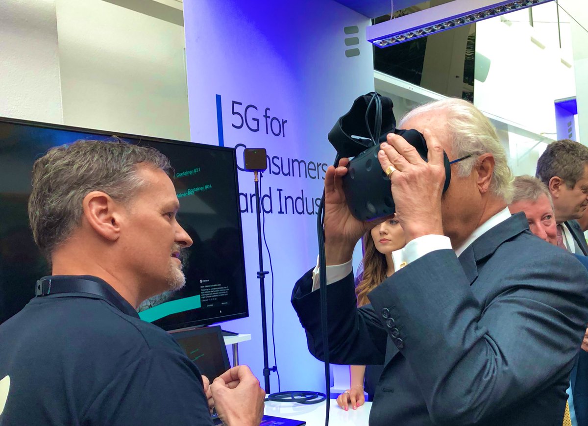 EricssonSoftw's tweet photo. .@ericssondigital’s R&amp;D site in Athlone Ireland was honoured to welcome their Majesties King Carl XVI Gustaf and Queen Silvia of Sweden today. They attended the Ireland-Sweden Digital Infastructure summit and met with employees and school children, part of the Infuse program. https://t.co/PnYqQY3JHa