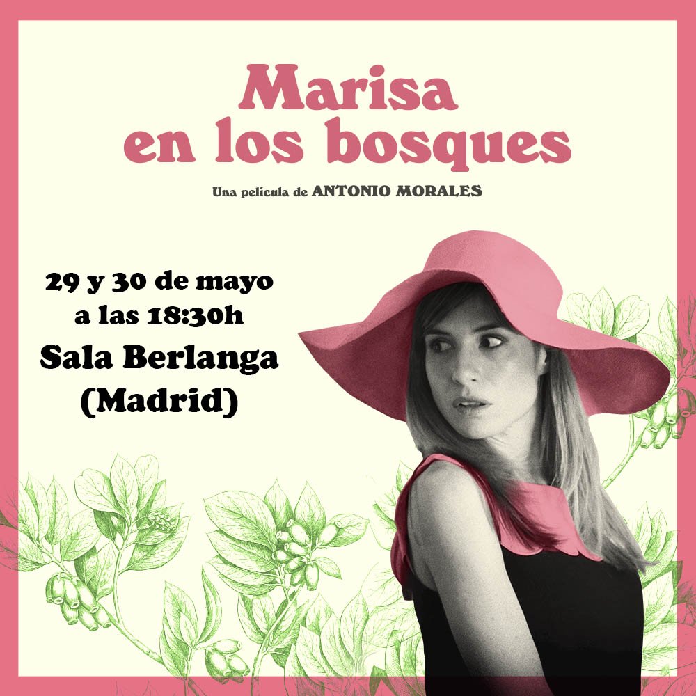 marisaenbosques's tweet photo. ¡Volvemos a Madrid! 

Y nos encantaría verte :) 

29 y 30 de mayo a las 18:30h en la Sala Berlanga (Madrid)
Información y entradas: https://t.co/EpVihqecbE

#MarisaEnLosBosques #película #audiovisual #cine https://t.co/Ef7f5Z2xDe