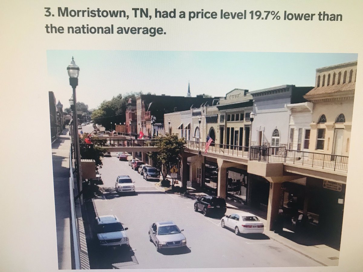 tnhome4industry's tweet photo. Morristown ranked 3rd least expensive city to live in America. Thank you to 109 manufacturing companies helping us to keep those wages high and cost of living low! #madeinmorristown @businessinsider https://t.co/RljP44Ei6X
