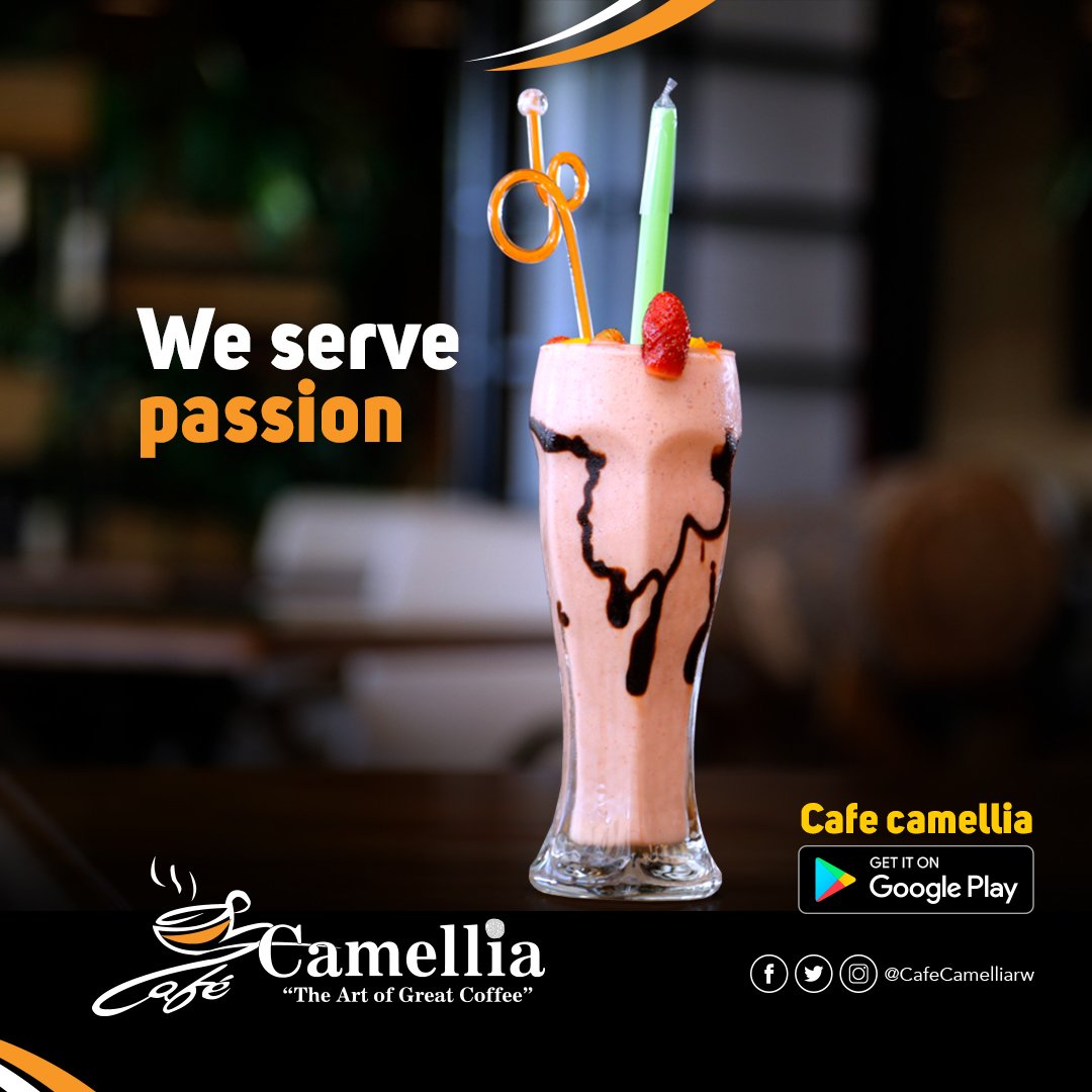 CafeCamelliarw's tweet photo. Happy Saturday #RwOT,
How about a delicious Awal lexus Milkshake to make your weekend smoother?
Available at @KBCbuilding , @mpeaceplaza , #MICBuilding, #KCMall (open 24/7), #CHIC or #Kisimenti outlet.
For delivery, simply use #CafeCamellia App https://t.co/UURukd6O5d https://t.co/0TsAfuqpEG