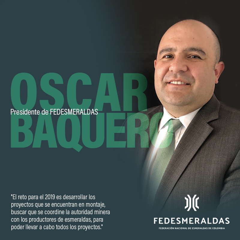 Fedesmeraldas's tweet photo. Óscar Baquero, presidente de #FEDESMERALDAS nos compartió algunos de los retos de la industria para este año: https://t.co/mLAFGX8wkN