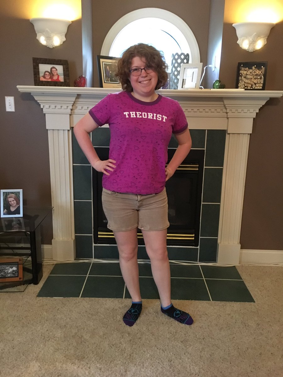 SweetTUniverse's tweet photo. My @MatPatGT merch came yesterday and I completely forgot to post these pictures, whops. Got a new shirt and some fun socks! Am a bit disappointed it didn’t come with a pin this time, GameTheory pins was what started my pin collection! #gametheorymerch #TheoryWear https://t.co/iumdgsQ5up