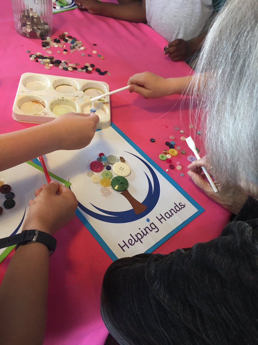 FairfieldsPrim1's tweet photo. A crafty afternoon for Helping Hands today with our new friends at the Stratford Residential home. Very special to see some real friendships developing now. #community #beatingheart https://t.co/1flJfbAD9s