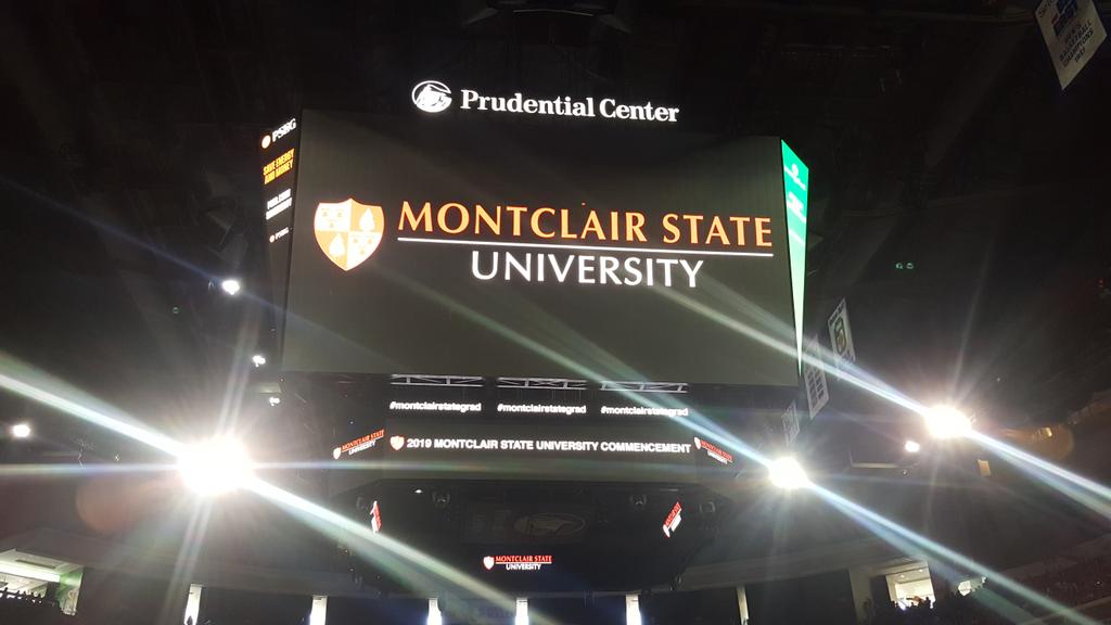 Our final commencement exercise in effect! #MontclairStateGrad
