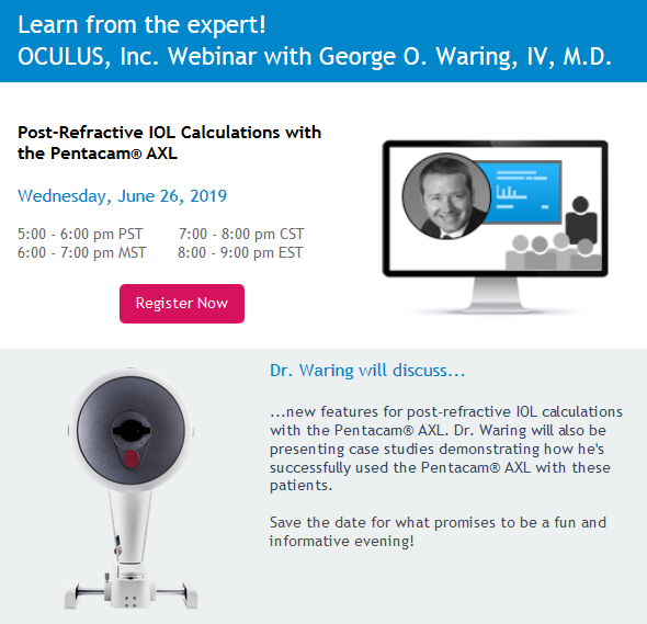 OCULUS_Inc's tweet photo. Learn from the Expert! Post-Refractive and IOL Calculations with the Pentacam® AXL. Click below to register! https://t.co/EaAXQnE0wa …  

#pentacam #postrefractive #eyecare #oculusinc https://t.co/KYF4IWjdfW