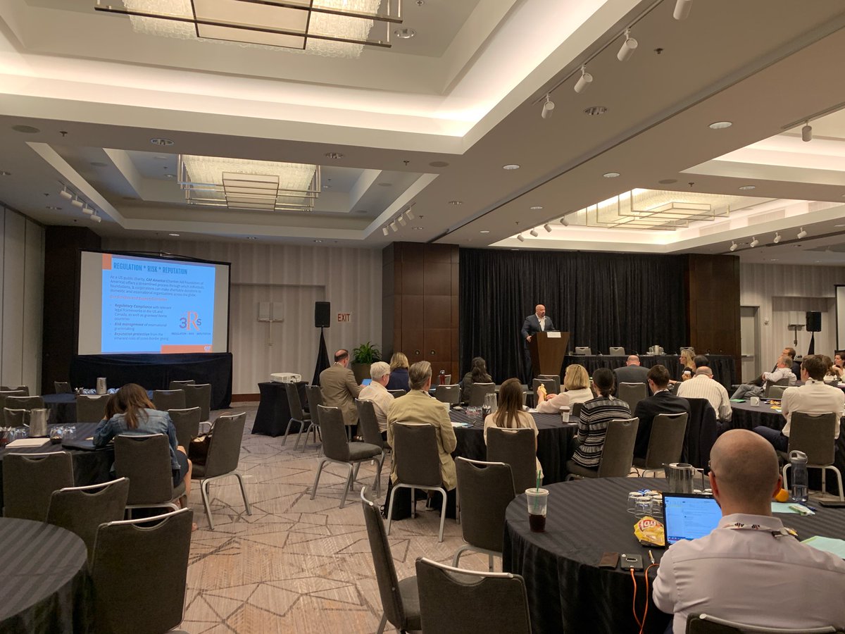 CAF America President &amp; CEO, <a href="/tedhart/">tedhart</a>, holds the <a href="/AIPTweets/">AIPTweets</a> Responsive Philanthropy Conference keynote session on "The Regulatory Compliance Challenge of #CrossBorderGiving", one of the most important challenges facing #grantmakers today!