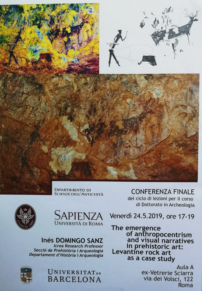 Prehistòria de Castelló (@prehistoriacs) on Twitter photo Avui, l'art rupestre de Castelló estarà present en l'última de les 5 conferències q la Dra. <a href="/InesDomingo2/">Ines Domingo</a> ha impartit aquest mes de maig a la <a href="/SapienzaRoma/">Sapienza Università di Roma</a>. Avui, l'art rupestre de Castelló estarà present en l'última de les 5 conferències q la Dra. <a href="/InesDomingo2/">Ines Domingo</a> ha impartit aquest mes de maig a la <a href="/SapienzaRoma/">Sapienza Università di Roma</a>.