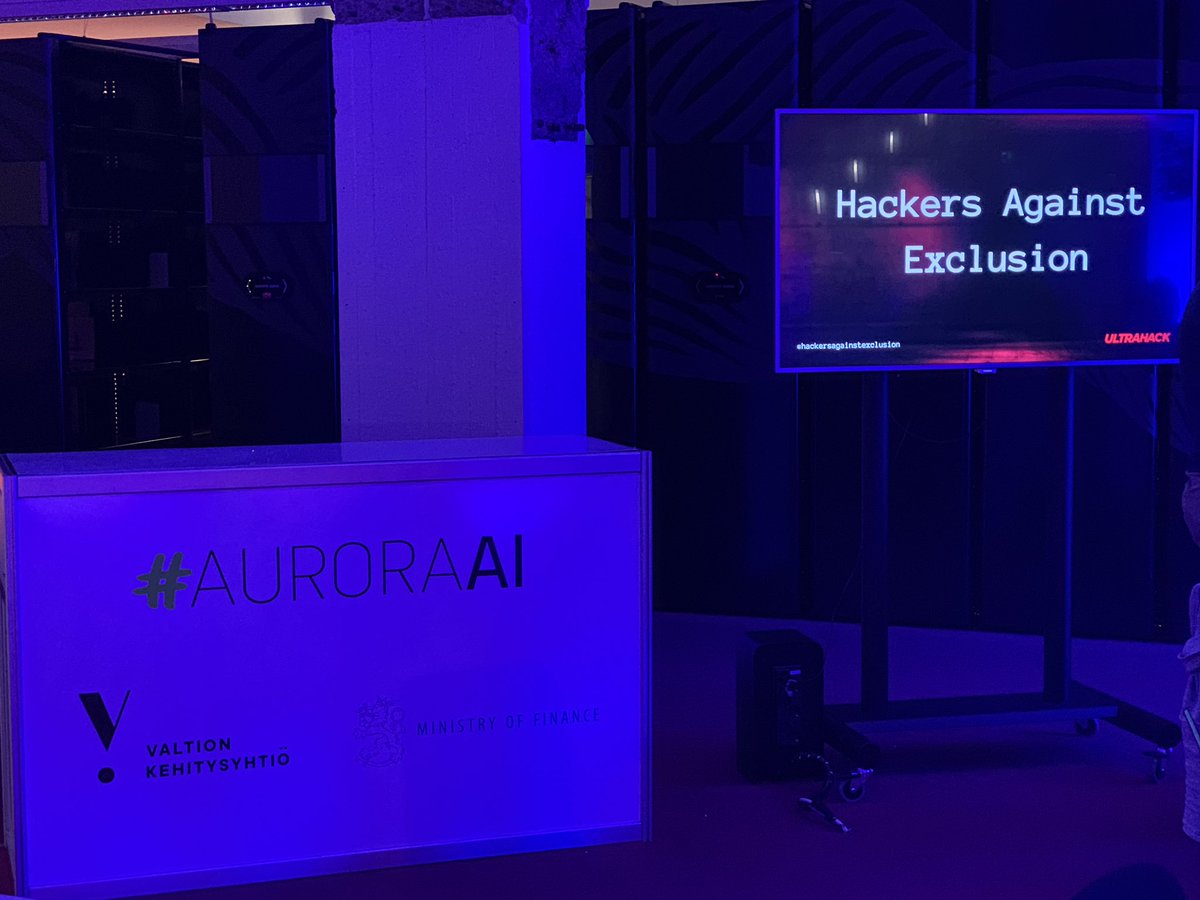 . <a href="/vake/">vake</a> &amp; <a href="/VMuutiset/">Valtiovarainministeriö | Finansministeriet</a> ovat mukana <a href="/UltrahackHQ/">Ultrahack</a> #hackathon’issa selvittämässä #tekoäly’ratkaisuja nuorten miesten syrjäytymisen ehkäisyyn. Tiukka viikonloppu edessä, voittajatiimi selvillä sunnuntaina! #hackersagainstexclusion #auroraAI