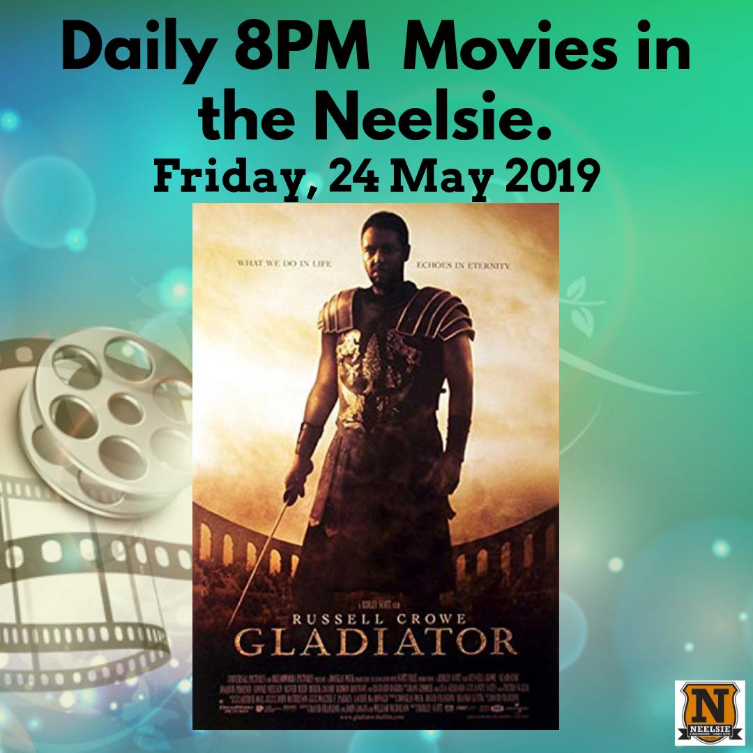 Tonight one of the most iconic movies of all time Gladiator, will feature on the Big Screen at 8 PM! Will we see you there? #Studybreak