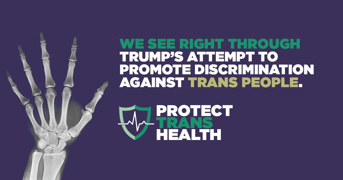 🚨 💙    We need you to help us 
🚨 💗    #ProtectTransHealth. 
🚨 ⚪️    Submit a comment 
🚨 💙    directly to the 
🚨 💗    Trump-Pence 
🚨 ⚪️    administration at  
🚨 💙    ProtectTransHealth.org