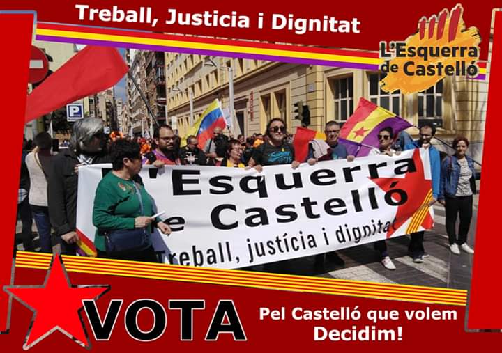 Pel Castelló que volem. Decidim!
#VOTA #26M #EsquerraDeCastelló
