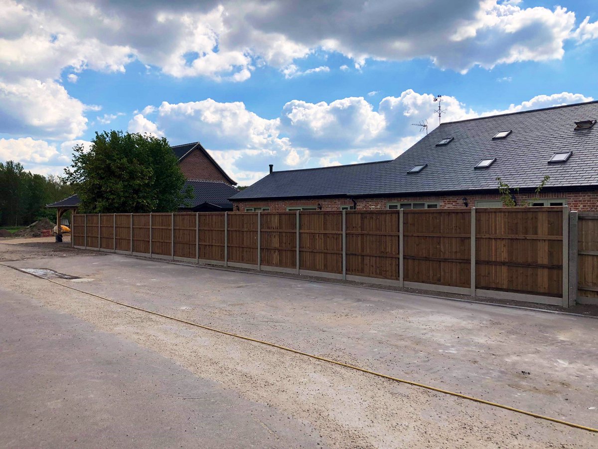 Some trade Closeboard Panels installed for a customer today, contact us for a quote!