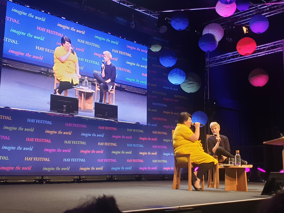 YCB_English's tweet photo. What a wonderful day at @hayfestival with Year 9 pupils. Huge thank you to @TheMaeMartin @SarahCrossan &amp; @holly_bourneYA for their their engaging &amp; inspiring talks. @YsgolCwmBrombil #HayFestival2019 #allthefeels #kindessiscontagious #beyourself https://t.co/sbOLxipWlP