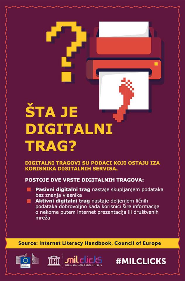 Šta su to DIGITALNI TRAGOVI? 

#MILCLICKS #TrustinMediaSEE