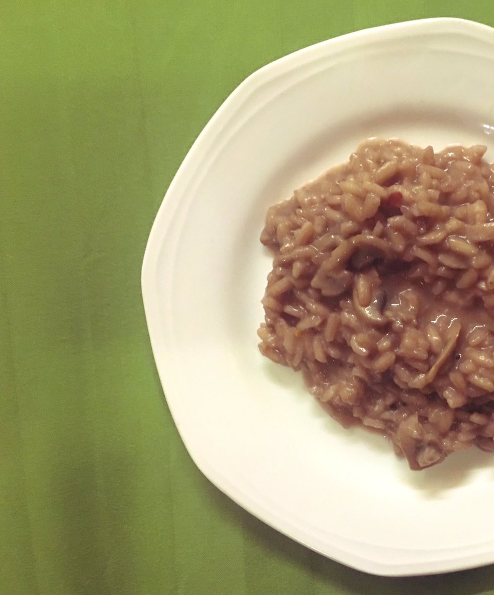 Red Wine Risotto 
.
.
.
.
.
.
.
#indoitalian #italian #risotto #lunch #dinner #italy #italianfood #rice #arborio #arboriorice #italianfoodlover #italianfoodporn #italianfoodblogger #foodblogger #foodbloggers #homemade #pooped #tired #homechef #homecook #selftaughtcook #housewife