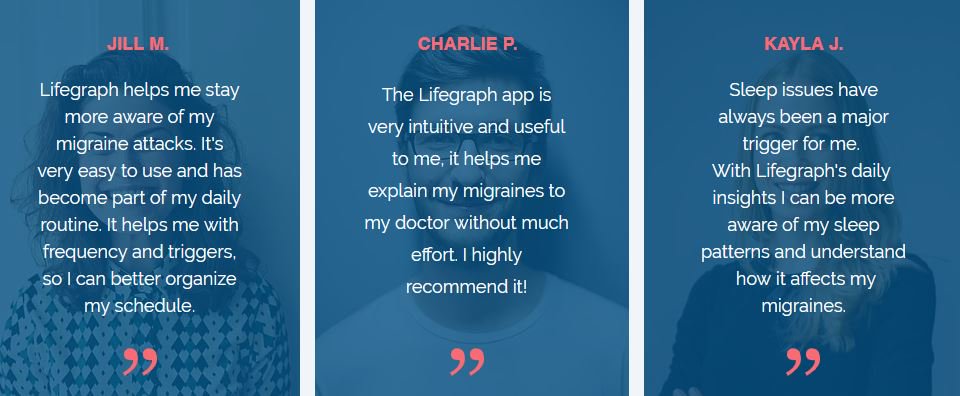 LifegraphM's tweet photo. Its all about placing YOU in control of your #migraines. Using passive technology to forecast migraines, so you can get back to living life. No diaries to keep. No questions to answer. Just insight into triggers &amp; a clinically proven #migraine forecast https://t.co/sLqbYIzmai https://t.co/JoBFrAwt9Q