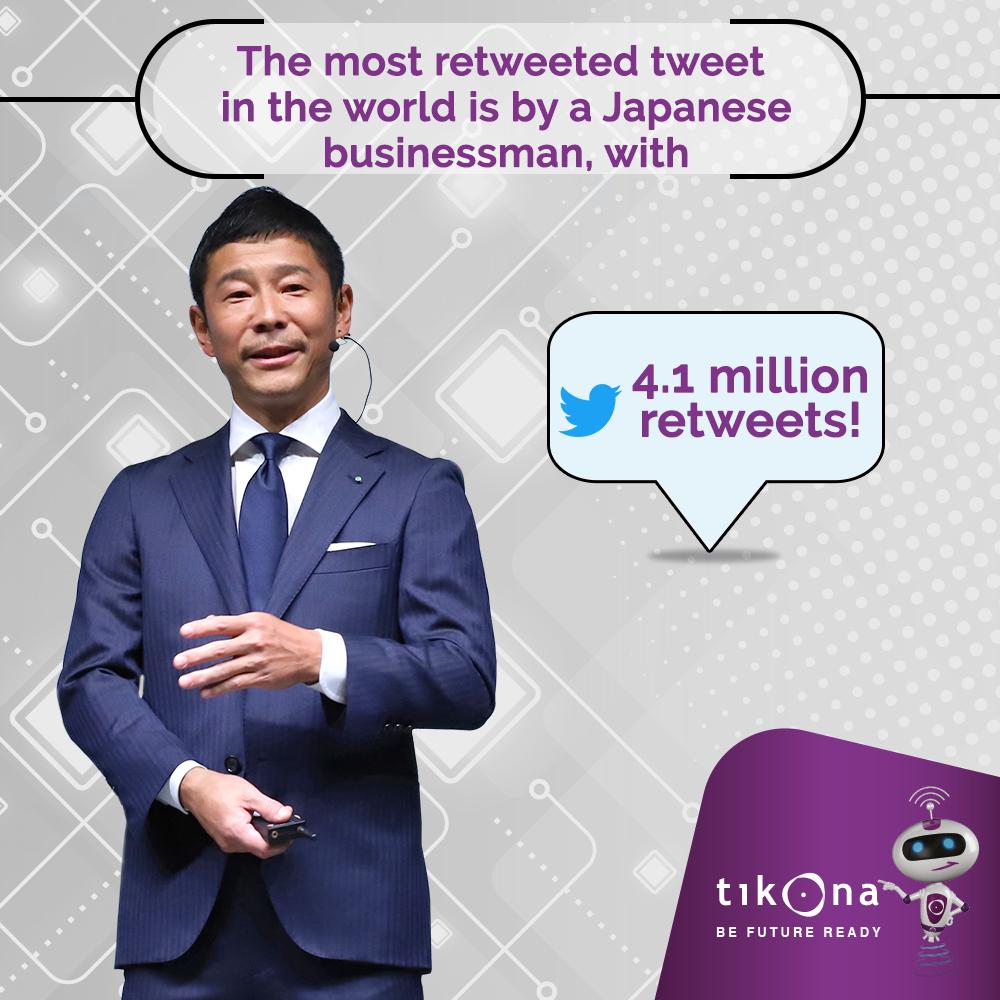 TikonaTIL's tweet photo. Billionaire Yusaku Maezawa promised to give away 100 million yen ($924,000) to be shared among 100 random people, which garnered 4.1 million tweets in one single day.
#60Mbps #60MbpsSpeed #WirelessInternet #TikonaHomeBroadband https://t.co/ME2iNVEhSU