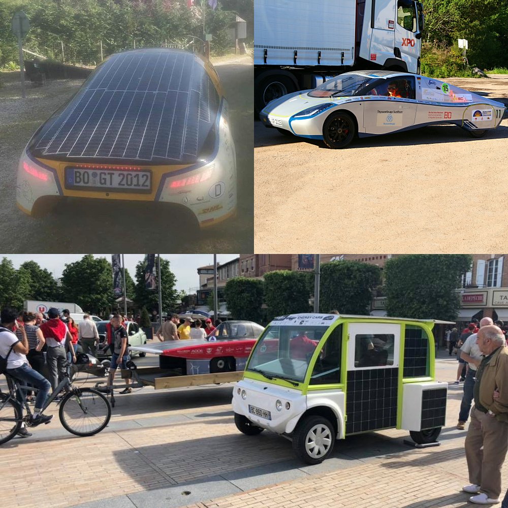 For #solarcar fans, Albi Eco Race 2019 has begun in France. Participating in the solar-car section are 2 cars from <a href="/BO_SolarCar/">BO SolarCar-Team</a> (shown), 2 from <a href="/ecosolarbreizh/">Eco Solar Breizh</a> (shown), 1 from <a href="/ArdinglySolar/">Ardingly Ifield Solar</a> (not shown), and 1-2 other French cars. Good luck to all teams! scientificgems.wordpress.com/2019/05/24/alb…