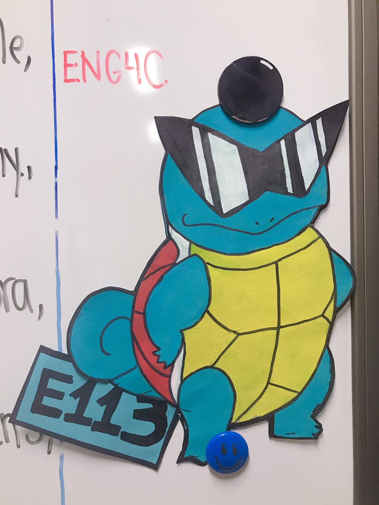 mchanedu's tweet photo. E113 is ready for Sports Day! 🥎 love the mascot that our class chose to reflect our assigned colour (teal) #SquirtleSquad https://t.co/zcmaG8lV4n