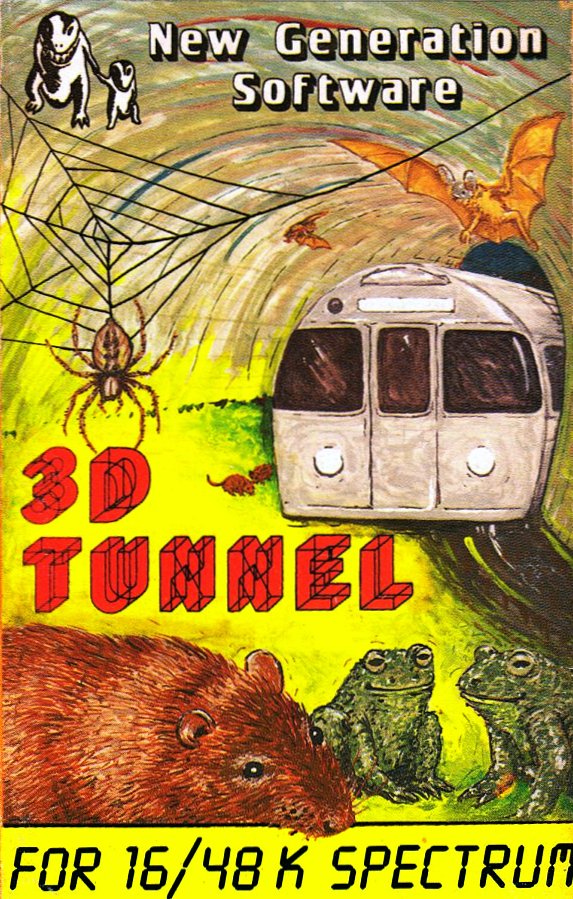 CoolBoxArt's tweet photo. 3D Tunnel / ZX Spectrum / New Generation Software / 1983 https://t.co/77sCC4Spv9