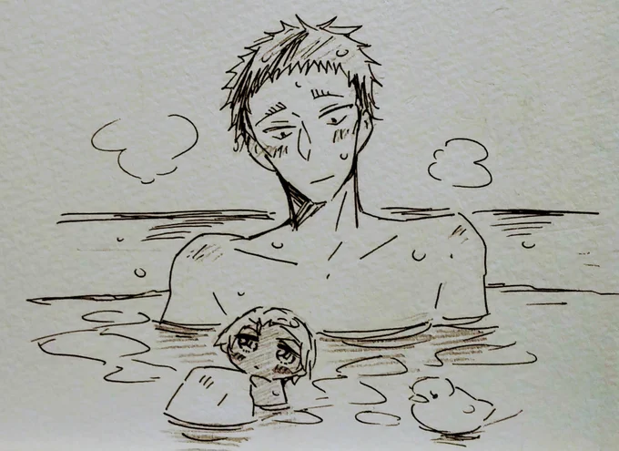 ふるぬいさんとかじゃみさんのバスタイム🛀 