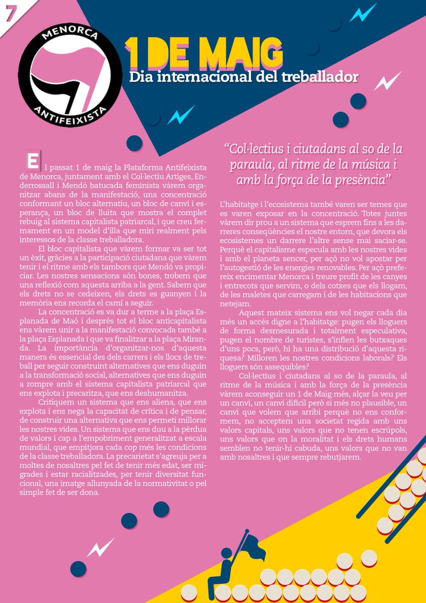 a_enderrossall's tweet photo. Hola! Ja tenim aquí el Pamflet Enderrossall del maig: un especial per les eleccions d’aquest diumenge 26. Si encara no tens clar el teu vot, dóna-li un ull! Esperem, com sempre, que el llegiu i us agradi! Bon cap de setmana a tothom!
Link: https://t.co/uqtVvOQBx7 https://t.co/EbnftZ1lDb