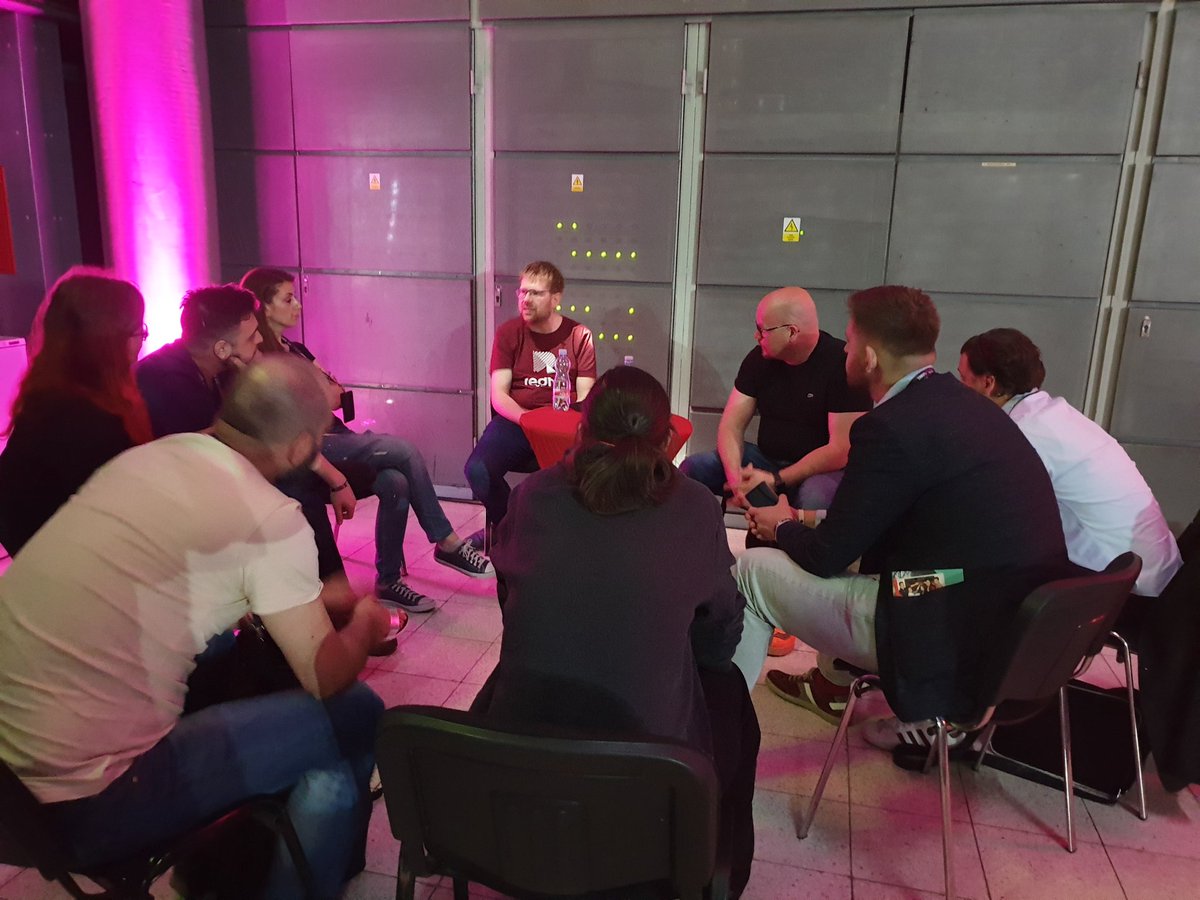 RedhillGames's tweet photo. #redhillgames at #GameAccess19. @MausRHG and @milabr87 talking about #leadership and importance of #culture https://t.co/YHkh3HPDJw