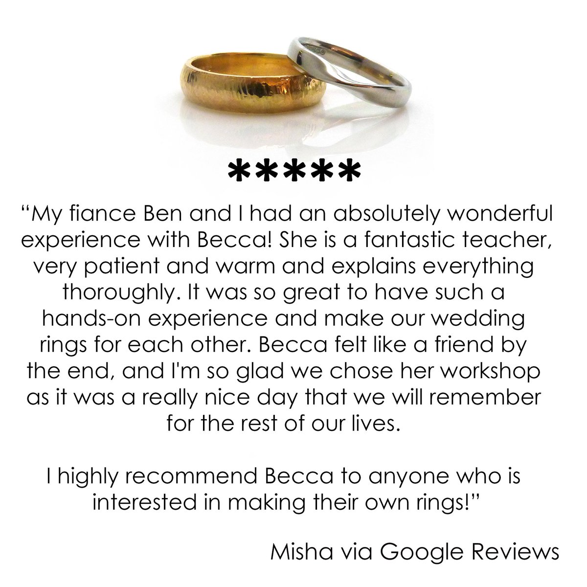 Make Your Own Wedding Rings - come and view the workshop during <a href="/OpenStudiosCorn/">Open Studios</a>