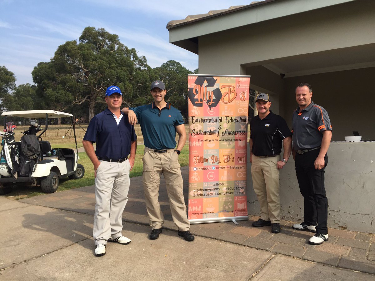 ilsebotha2018's tweet photo. Illy B’s is proud to be part of the Gansiekeur Kleuterskool Gholf Day in Middelburg, Mpumalanga today. Creating some environmental and sustainability awareness among adults! Here is my gholf team proudly standing at the banner!
#illybs #illybsenvironmentaleducation https://t.co/6t7NkDoTcH